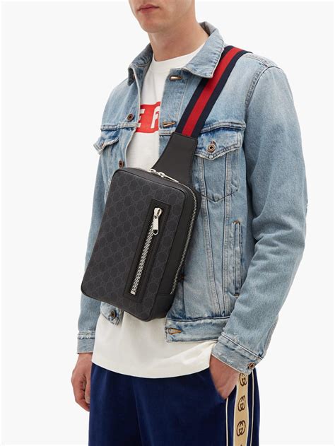 gucci men sidebag|men's gucci crossbody bag sale.